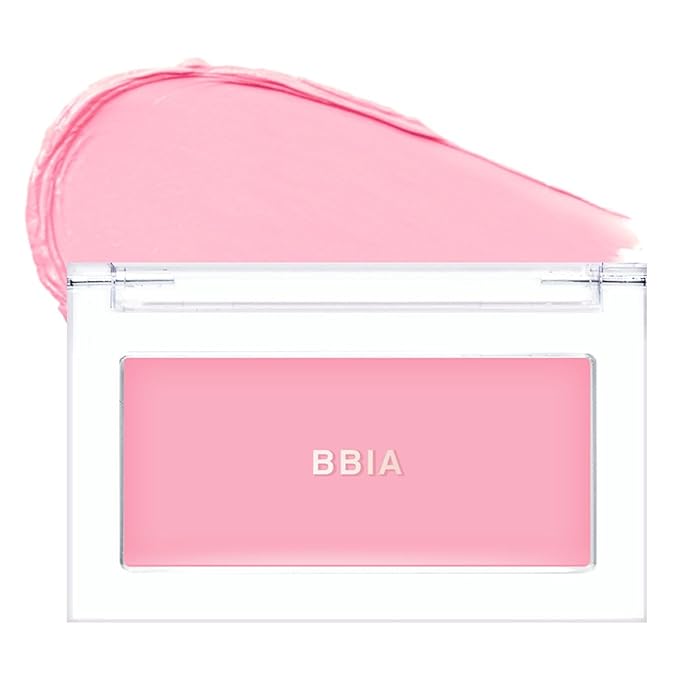 BBIA Ready To Wear Downy Cheek Cream Blush - Creamy Blendable & Buildable Blush Dewy Texture & Matte Finish High Pigment Longlasting Lightweight Natural Face Makeup (12 DOWNY BLOOM)
