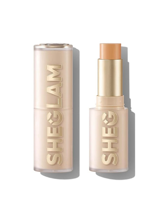 SHEGLAM Skin Magnet High Coverage Foundation Stick Longwear Medium Face Makeup for All Skin Types-Sand