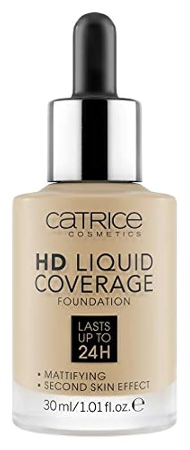 Catrice | HD Foundation 32 & The Perfector Poreless Blur Primer Bundle | Full Coverage Makeup | Vegan & Cruelty Free