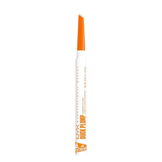 NYX PROFESSIONAL MAKEUP Duck Plump Plumping Lip Liner, Matte Pencil With Up To 10HR Wear, Ducking Clear (Clear Lip Liner)