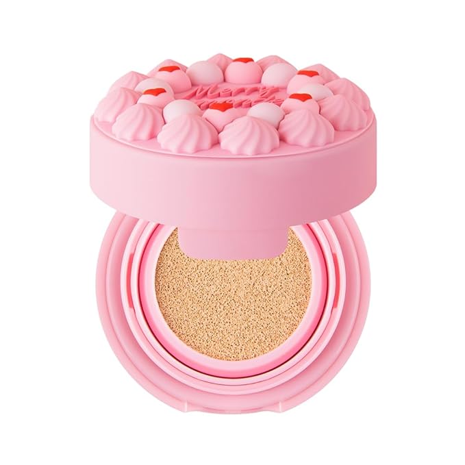 Happy Your Day Cushion, SPF40 PA++, Full Coverage, Pore Blurring, Hydrating Makeup, Korean Cushion Foundation with – Includes Puff & Refill (01 Ivory, 1 Count)