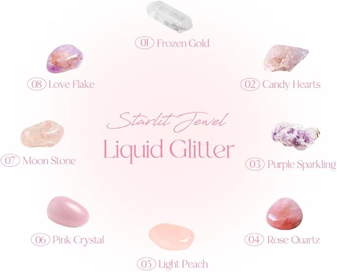 dasique Starlit Jewel Liquid Glitter (03 Purple Sparkling) | Twinkle Glitter Shadow | Long-lasting | Multi-dimensional sparkle finish | Quick drying | Multipurpose