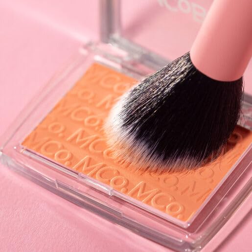 MCoBeauty Glow Up pH Powder Blush - Peach Pop, Customizable Matte Blush, Vegan, Cruelty Free Cosmetics