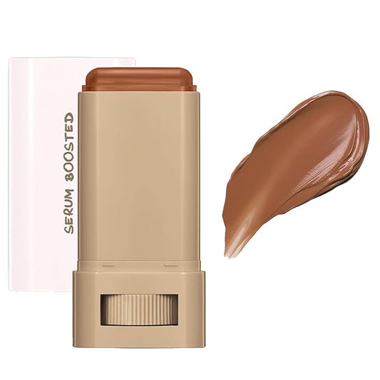 Beauty Balm Serum Boosted Skin Tint,Skin Tint Stick,Solid Tinted Moisturizing Serum Foundation Stick,Long-Lasting Moisturizing Flawless Face Makeup for Women (#03,18 g)