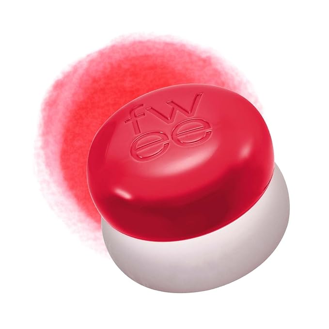 Blurry Pudding Pot | Airbrushed Blush & Lip, Buildable Pigment, Long-lasting, Lightweight, Easy to Blend, Natural Soft Matte Finish - D-day (Neon Red) | 0.17 oz