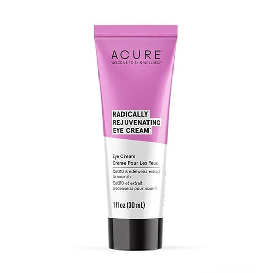 ACURE Radically Rejuvenating Eye Cream - Vegan Anti-Aging Skincare - Made From Hydrating Chlorella & Edelweiss Extract - Minimize Wrinkles and Fine Lines - Moisturize Skin Around & Under Eye - 1 Fl Oz