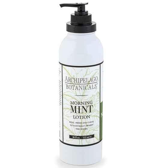 Archipelago Botanicals Morning Mint Lotion, Energizing and Invigorating Lotion for Smooth Skin, Scented Body Lotion Free from Parabens, Phthalates and GMOs (18 oz)