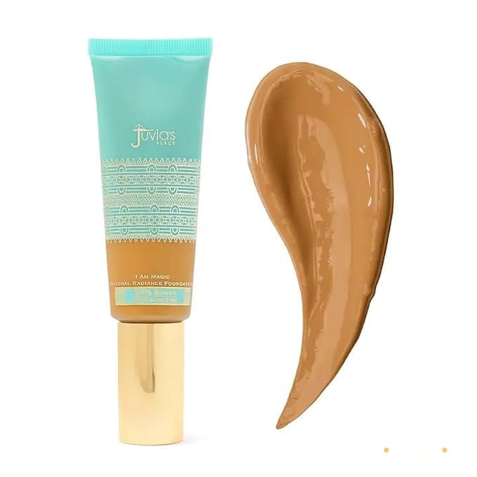 Juvia's Place I Am Magic Natural Radiance Foundation - 430Rio - Full Coverage Liquid Foundation Makeup for Dry, Mature, Aging, and Combination Skin - Lightweight Longwear Base with Radiant Finish