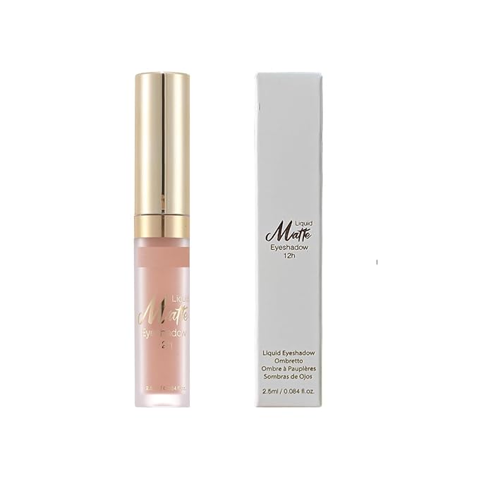 MAEPEOR Matte Liquid Eyeshadow 8 Colors Naked Smooth Creamy Eyeshadow Long Lasting and Waterproof Lightweight Cream Eye Shadow (P04 Banyan)