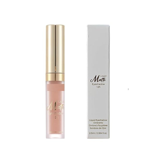 MAEPEOR Matte Liquid Eyeshadow 8 Colors Naked Smooth Creamy Eyeshadow Long Lasting and Waterproof Lightweight Cream Eye Shadow (P04 Banyan)