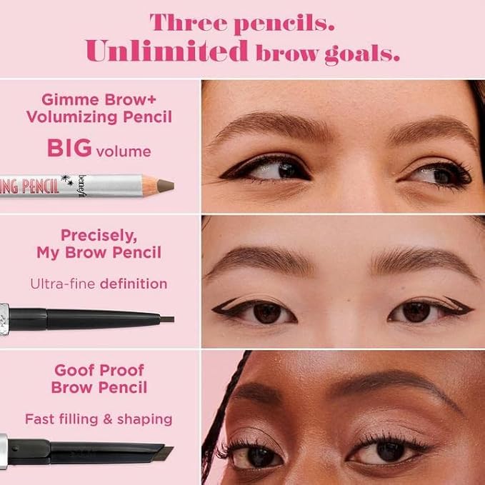 Benefit Gimme Brow+ Volumizing Pencil #04 Warm Deep Brown 0.042 Ounce