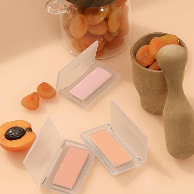 BBIA Ready To Wear Powder Cheek Blush 3 Color – Buildable & Blendable Soft Blush for Cheeks, Matte & Shimmery Finish, Lightweight, Long-Lasting, Vegan, Korea Face Makeup, 0.19oz (03 POWDER APRICOT)