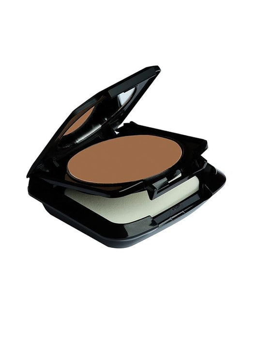 Palladio Dual Wet and Dry Foundation with sponge and Mirror, Squalane Infused, Apply Wet for Maximum Coverage or Dry for Light Finishing and Touchup, Minimize Fine Lines, All day Wear, Toasted Almond