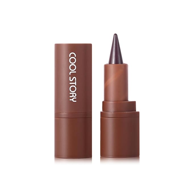 Matte Lip Liner and Lipstick Crayon Shape And Tapered Tip for Perfect Contour and Gradient Effect Waterproof Eyeliner Lip Pencil 3-in-1 Makeup Lip Combo, Purple 2#