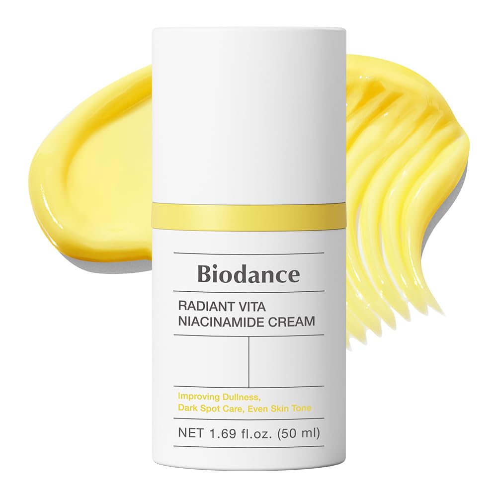 BIODANCE Radiant Vita Niacinamide Cream, Brightening, Dark Spot Correcting Facial Moisturizer, Korean Skincare, Stocking stuffers for teen girls | 1.69 fl.oz, 50ml