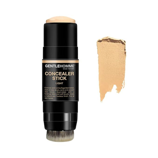 Men's Concealer Stick with Brush for Dark Circles Eraser, 4 Shades, Light