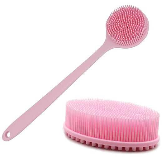 DNC Silicone Back Scrubber for Shower and Exfoliating Silicone Body Scrubber 2 Pack