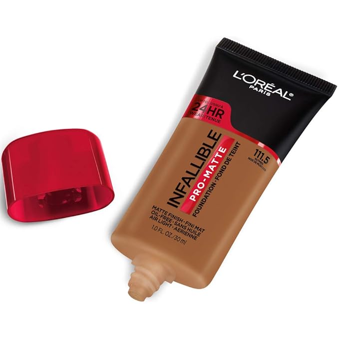 L'Oreal Paris Cosmetics Makeup Infallible Pro-Matte Liquid Longwear Foundation, Nutmeg, 1 fl oz