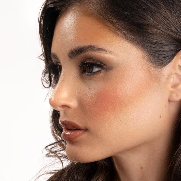 FARMASi Highligher Powder Blusher, Glow Boosting, Naturally Luminous Lightweight, Highly Pigmented, Soften and Moisturize the skin, Buildable Coverage Blush, Vegan 0.159 Fl Oz / 4.5g-01 Like Candy