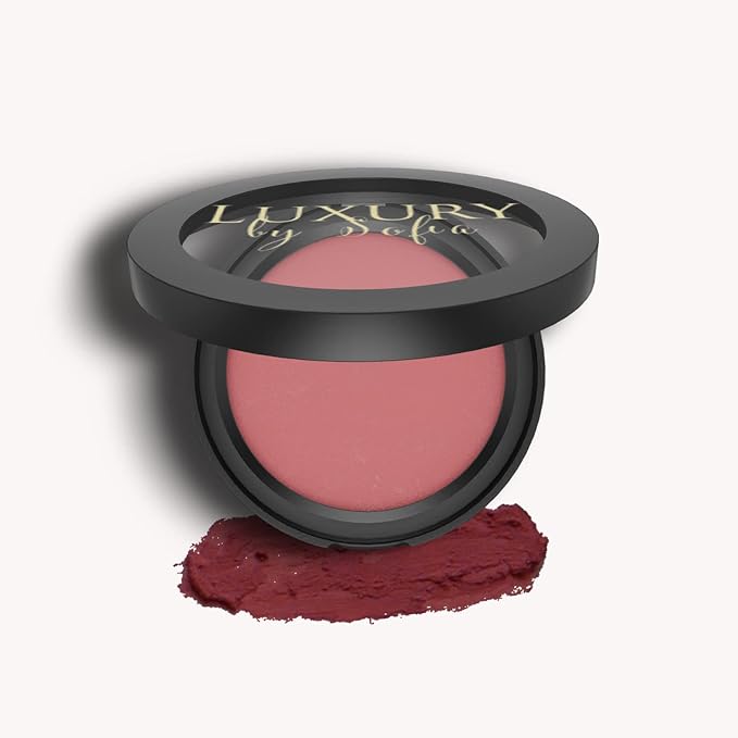All Natural Cream Blush for Lip & Cheek Makeup Contouring, Swept Away