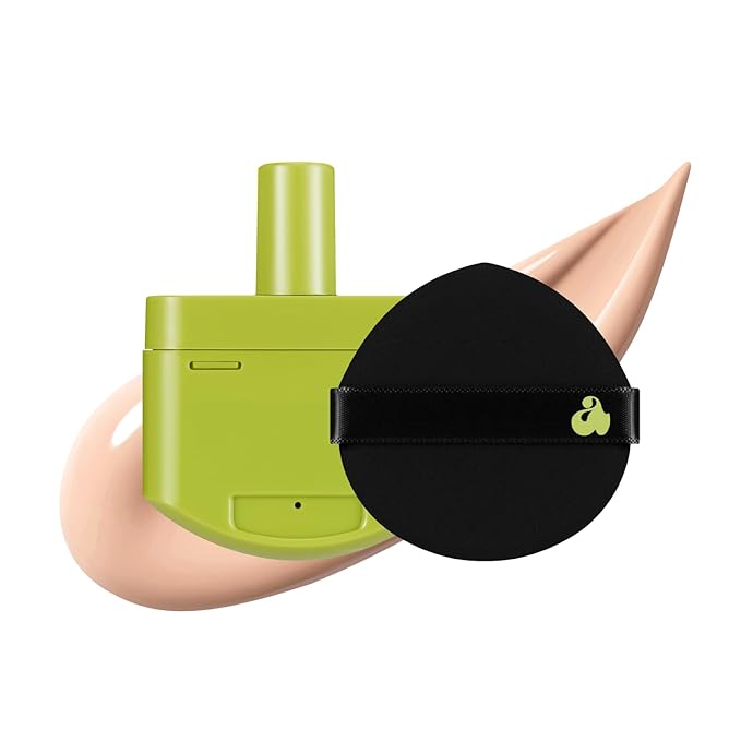 UNLEASHIA Foundation Makeup Healthy-Green Cushion Refill - 15g, Lightweight Buildable Coverage, Vegan Makeup, Natural Satin Finish(21N)