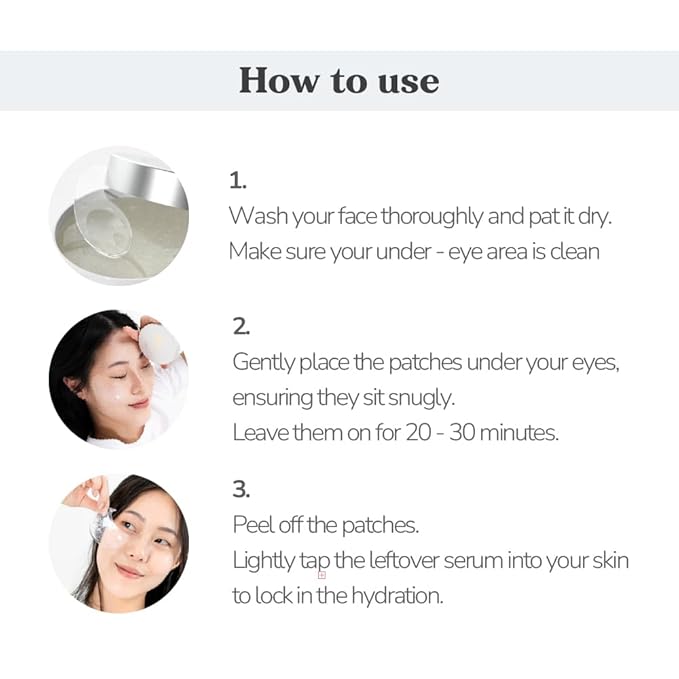 Bakuchiol Anti-Wrinkle Ampoule Eye Patch, 60 Patches, Under Eye Patches for Puffy Eyes and Dark Circles with Bakuchiol and Retinol, Korean Skin Care