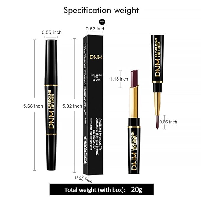 BINGBRUSH 2 IN 1 Lip Liner & Lipstick Makeup Set, Dark Red Matte Metallic Lipliner Set for Black Mature Women Waterproof Long Lasting Gift Set (3Pcs Set02-Matte:01#06#09#, 3Pcs)