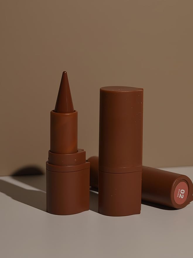 MAEPEOR 2 in 1 Creamy Lip Liner 8 Colors Matte Nude Dark Brown Lipliner High Pigmented Long lasting Gradient Lip Liner and Lipstick Lip Combo (07 Mulberry)