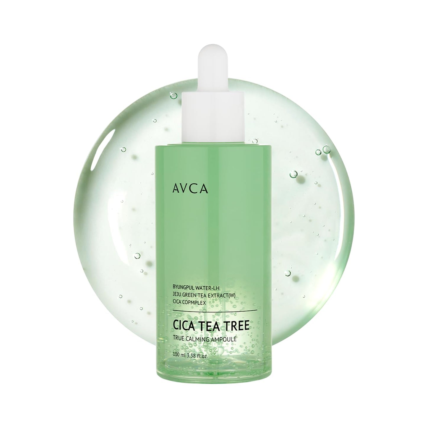 AVCA Cica Tea Tree Calming Serum 100ml(3.38 fl. oz) – Soothing for Redness & Sensitive, Blemish-Prone Skin, Oil Control K-Beauty
