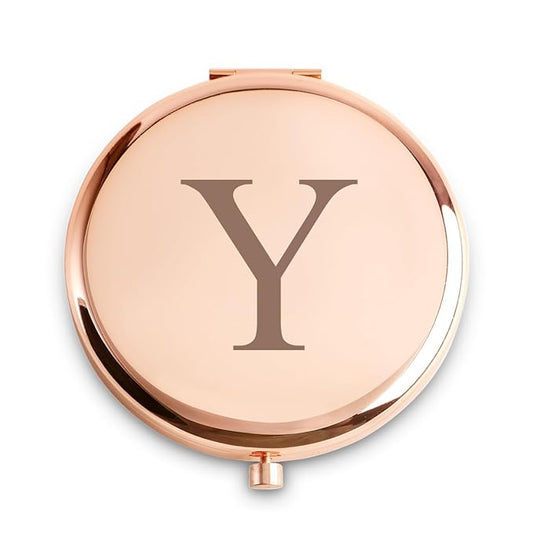 Personalized Gifts for Women Girls, Initial Compact Mirror, Unique Mothers Day Birthday Gifts for Friends Mom Wife Grandma Sister Daughter, 2025 Graduation Gifts for Her College Medical High School