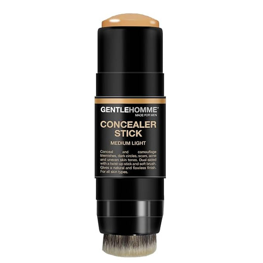 Men's Concealer Stick with Brush for Dark Circles Eraser, Medium Light