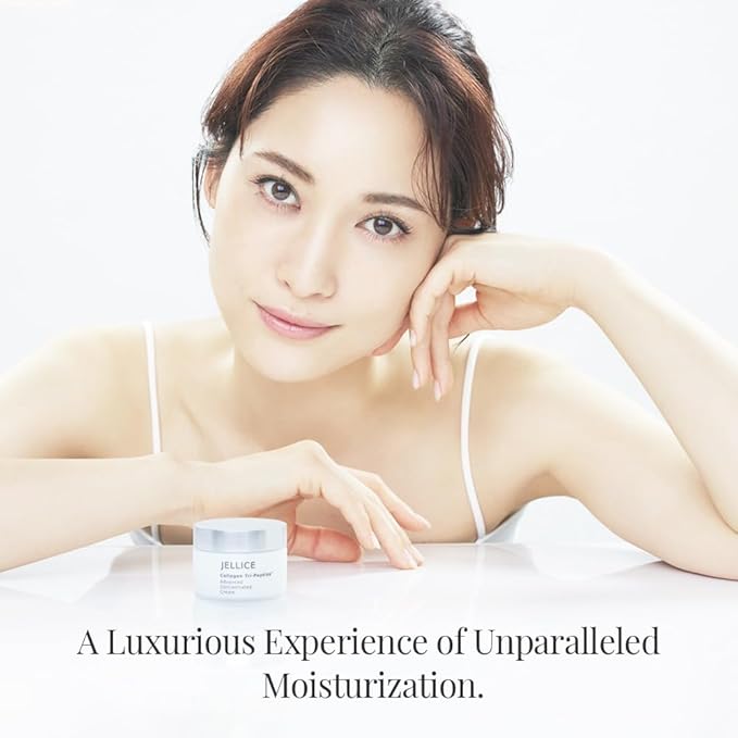 Advanced Concentrated Collagen Face Cream - Face Moisturizer for Women of All Skin Types with Collagen Tripeptides for Enhanced Hydration & Elasticity - Japanese Cosmetics - 1.01 oz