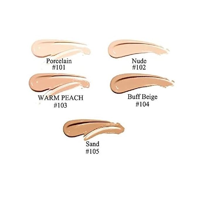 PHOERA Foundation,Soft Matte Full Coverage Liquid Foundation,Makeup Brighten Highlighting,Matte Oil Control Facial Concealer Foundation for Women Girls (104 Buff Beige)