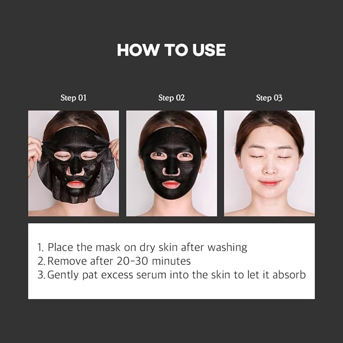 Papa Recipe Bombee Honey Mask Pack 25g * 10 sheets - Sheet Mask, Facial Skin Care, Korean Skin Care, K-Beauty, Ampoule Solidified, For radiant skin (Black)