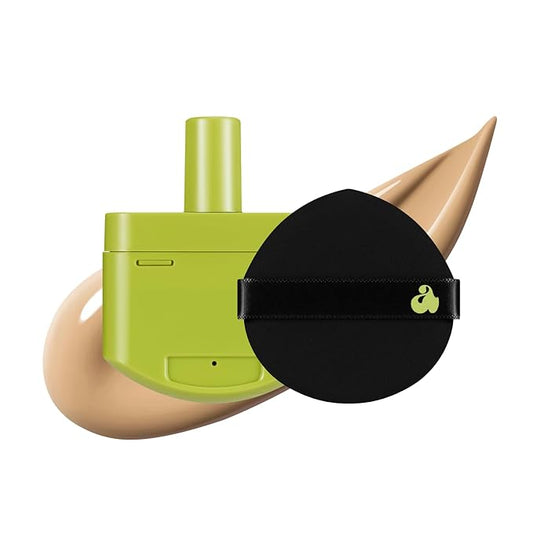 UNLEASHIA Foundation Makeup Healthy-Green Cushion Refill - 15g, Lightweight Buildable Coverage, Vegan Makeup, Natural Satin Finish(22N)