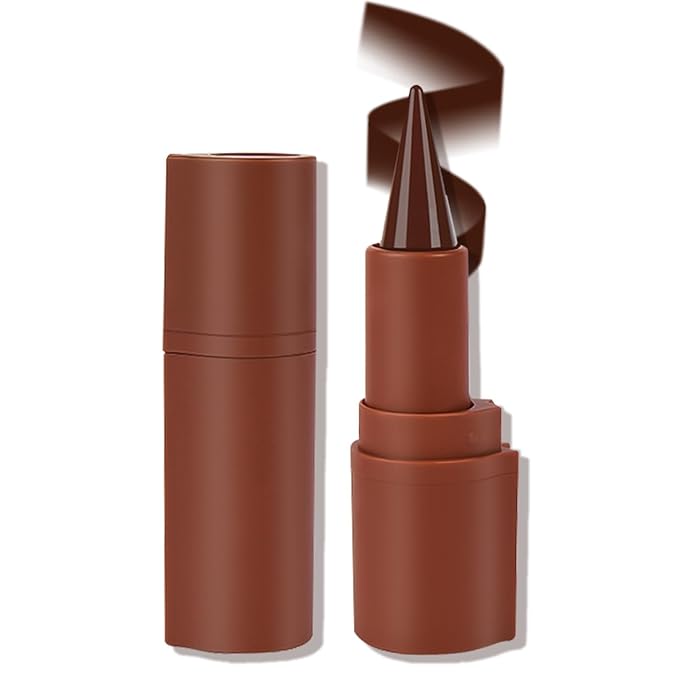 2 in 1 Lip Liner Pencil and Lipstick Lip Combo Set, Matte Nude Black Dark Brown Red Lip Liner, Smooth Creamy Lip Pencil, High Pigmented Non-Smudging Waterproof Long Lasting Lip Makeup 06#