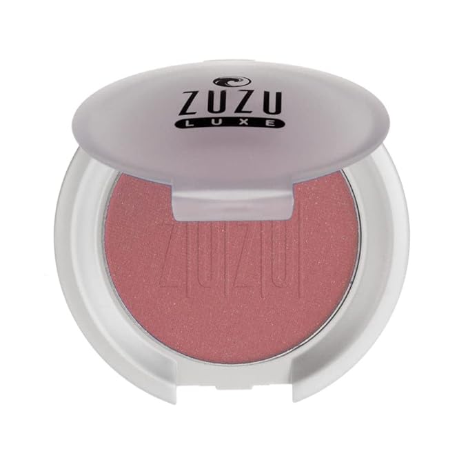 ZUZU LUXE Mineral Blush (Haze - Raspberry/Warm Shimmer), Natural, Paraben Free, Vegan, Gluten-free, Cruelty-free, Non GMO, 0.1 oz.