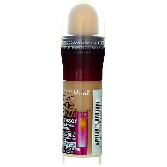 Maybelline New York Instant Age Rewind Eraser Treatment Makeup, Sandy Beige [220] 0.68 Ounce