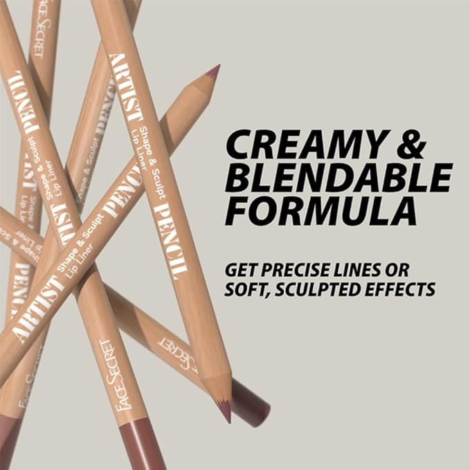 Beauty Glazed 6pcs Nude Brown Lip Liner Makeup Set - Waterproof & Smudge-Proof Matte Pencil, Long-Lasting & Durable, Smooth & Easy Glide, Non-Smudge, Contouring, Filling & Layering (NUDE-PINK Set)