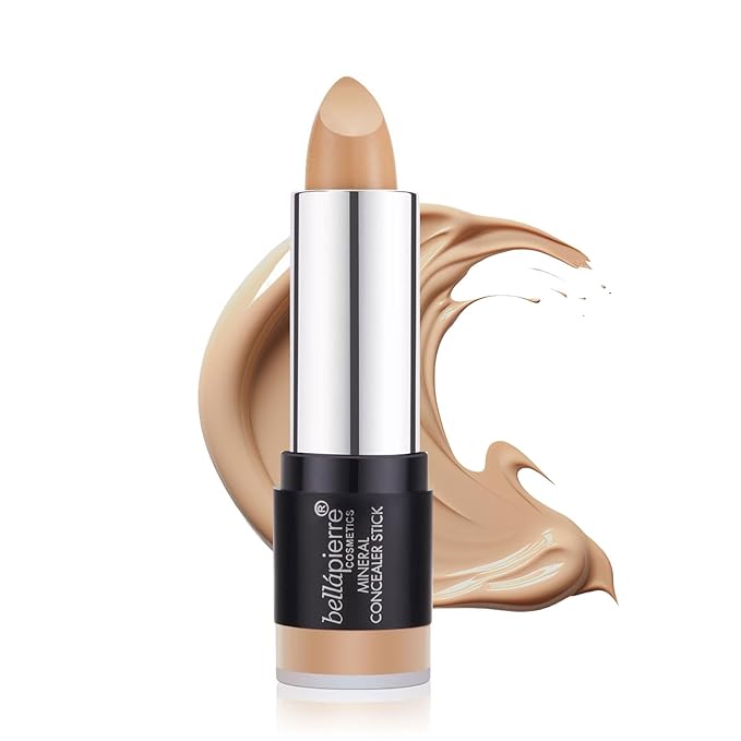 bellapierre Mineral Concealer Stick | Easy to Blend Natural Wax Matte Makeup | Hides Acne, Discoloration & Blemishes | Non-Toxic and Paraben Free | All Day Wear - (Dark/Deep)