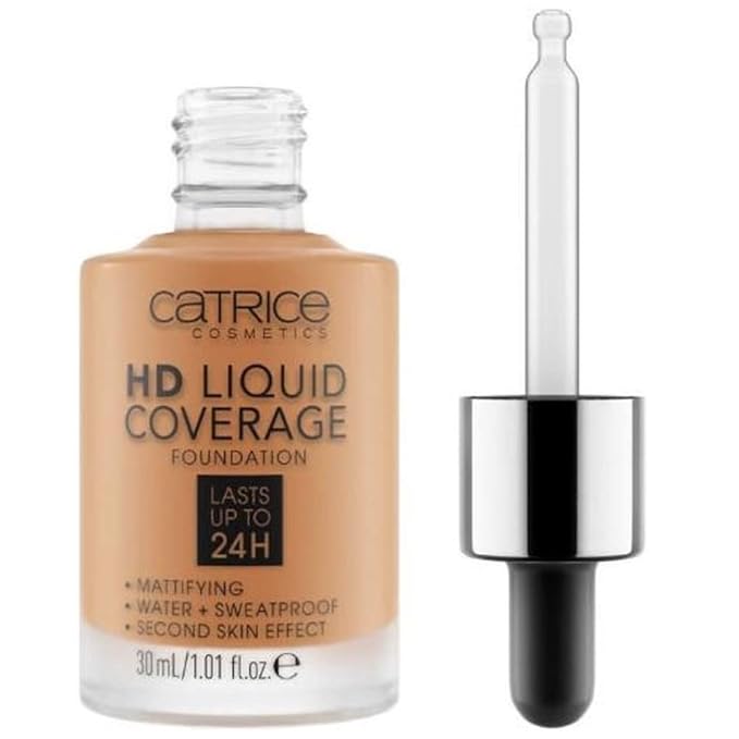 Catrice | HD Liquid Coverage Foundation | High & Natural Coverage | Vegan & Cruelty Free (065 | Bronze Beige)