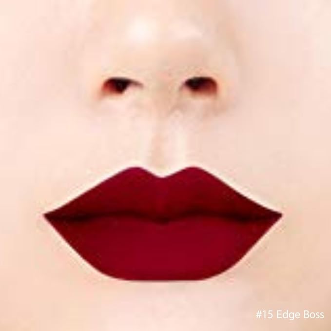 BBIA Last Velvet Lip Tint - Soft & Creamy Matte Finish Lip Stain, Blur Effect with Velvety Texture, Long-Lasting, High Pigment, Lightweight, Non-Drying, Korean Lip Makeup (15 EDGE BOSS)