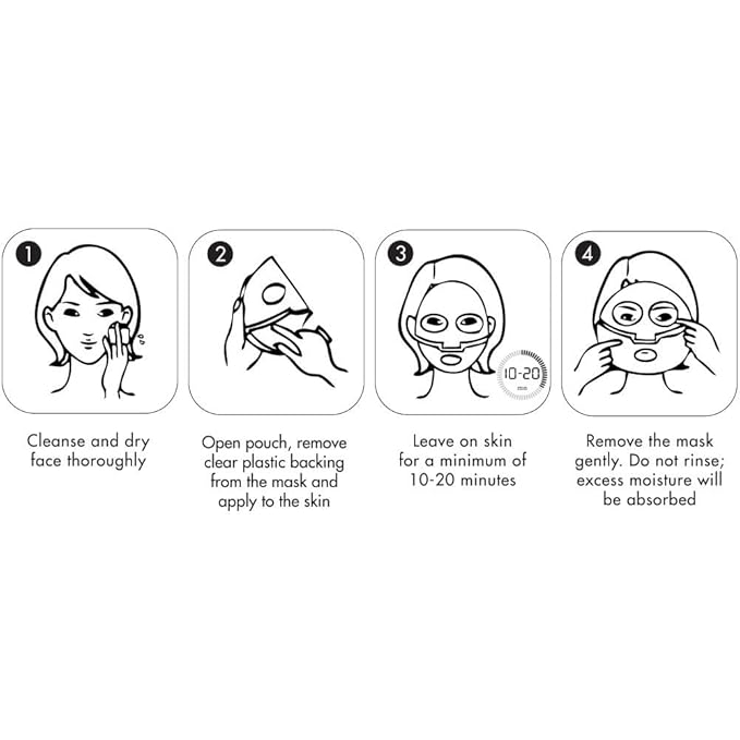 Clinical Resolution Peptide Aqua Gel Mask Instant Hydration, Soothing, Cooling Post-Treatment & Microneedling Relief, 15 Single-Use Masks (3 Boxes, 5 per Box)