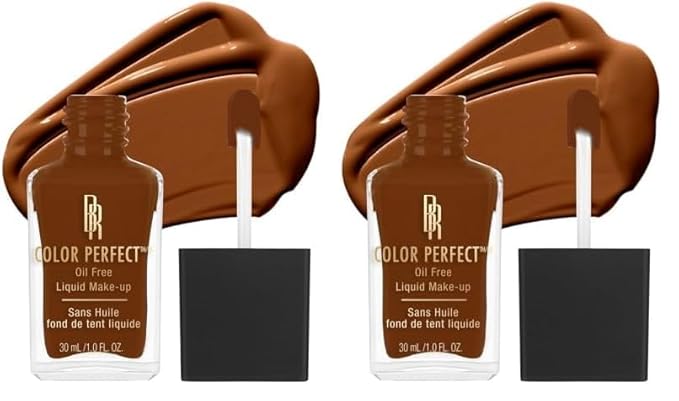Black Radiance Color Perfect Liquid Full Coverage Foundation Makeup, Clove, 1 Ounce (Pack of 2)