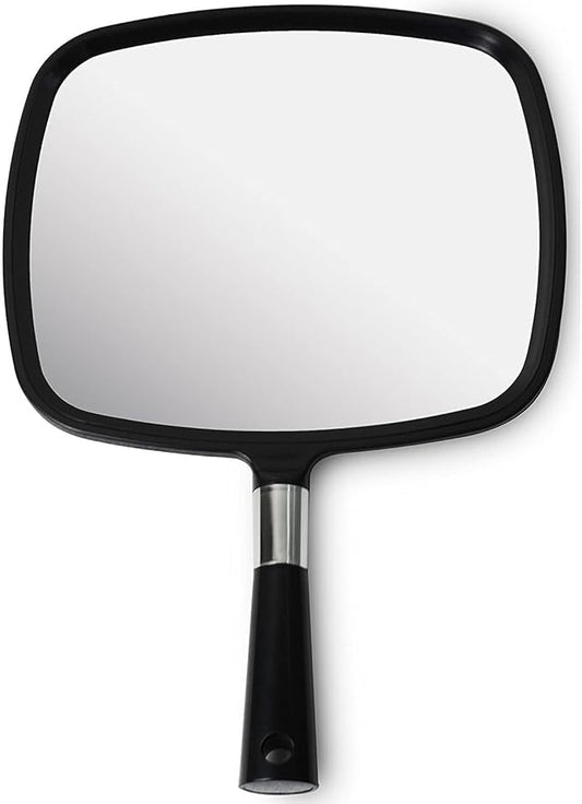 Mirrorvana Pack of 5 Large & Comfy Hand Held Mirror (Black)