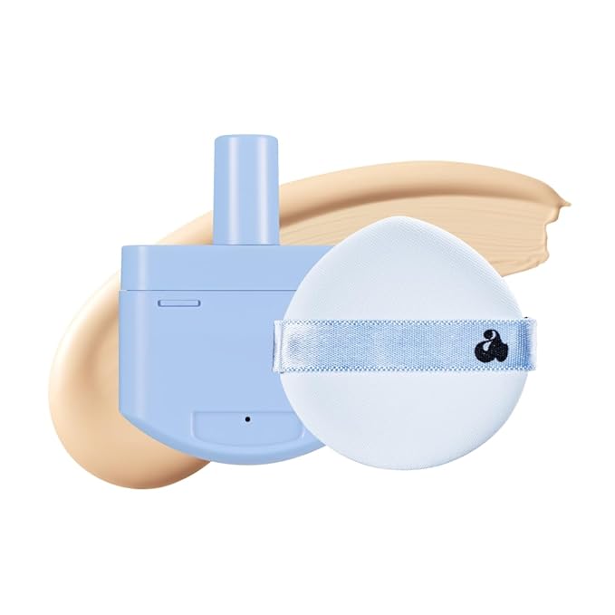 [Unleashia] Babe Skin Baby Blue Cushion Re-Feel #Foundation #Cushion Foundation #Base Make-up (Re-Feel 21W Moony, 0.52 Fl Oz)