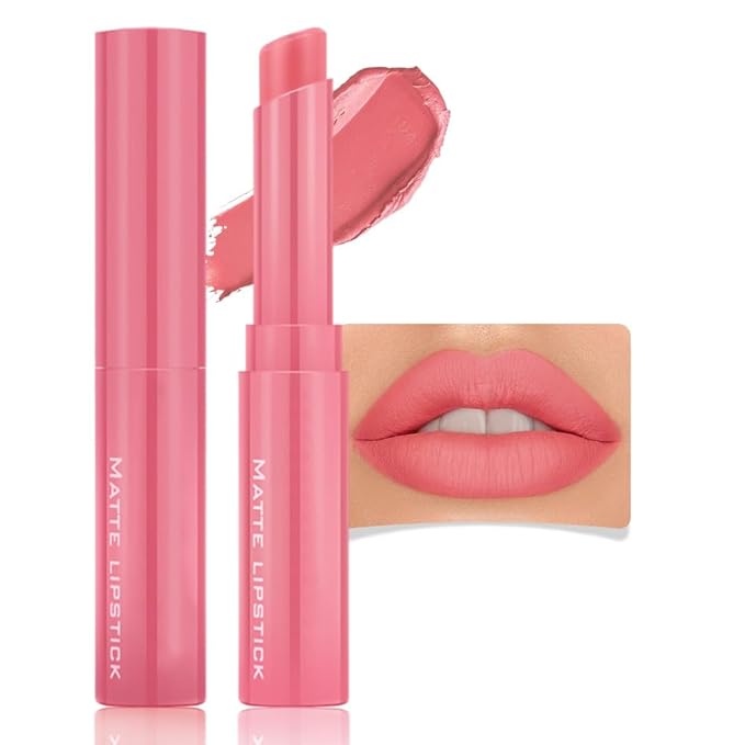6-Color Velvet Matte Lipstick Balm-in-Pencil for Lips Makeup, Ultra Hydrating, Long-Lasting High lmpact Color Soft Finish, Waterproof Moisturized Lips