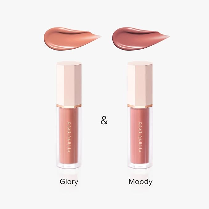 DEAR DAHLIA Petal Drop Liquid Blush – Multi-Use, High-Pigment, Lightweight & Long-Lasting, Dewy Finish, Vegan & Cruelty-Free, for Sensitive Skin, 4g – GLORY