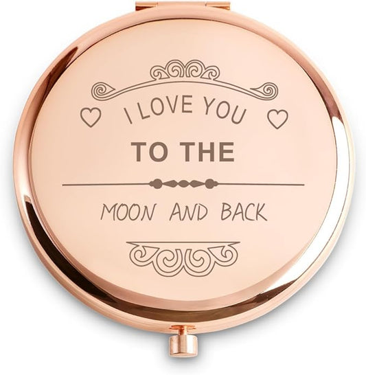 Personalized Gifts for Women Girls, Inspirational Compact Mirrors, 2025 Graduation Gifts for Her, Unique Mothers Day Birthday Gifts for Mom Sister Wife Daughter Niece, Friendship Gifts for Friends