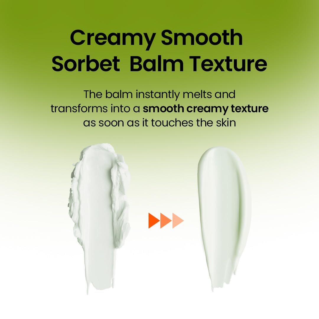 beplain Mung Bean Pore Cleansing Milk Balm (3.38 fl.oz/100ml) | Fragrance-Free | Korean Makeup Remover for Sensitive Skin | Non-Greasy Sorbet Texture with Ceramides | All-in-One Facial Cleanser